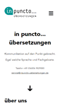 Mobile Screenshot of inpuncto-uebersetzungen.de